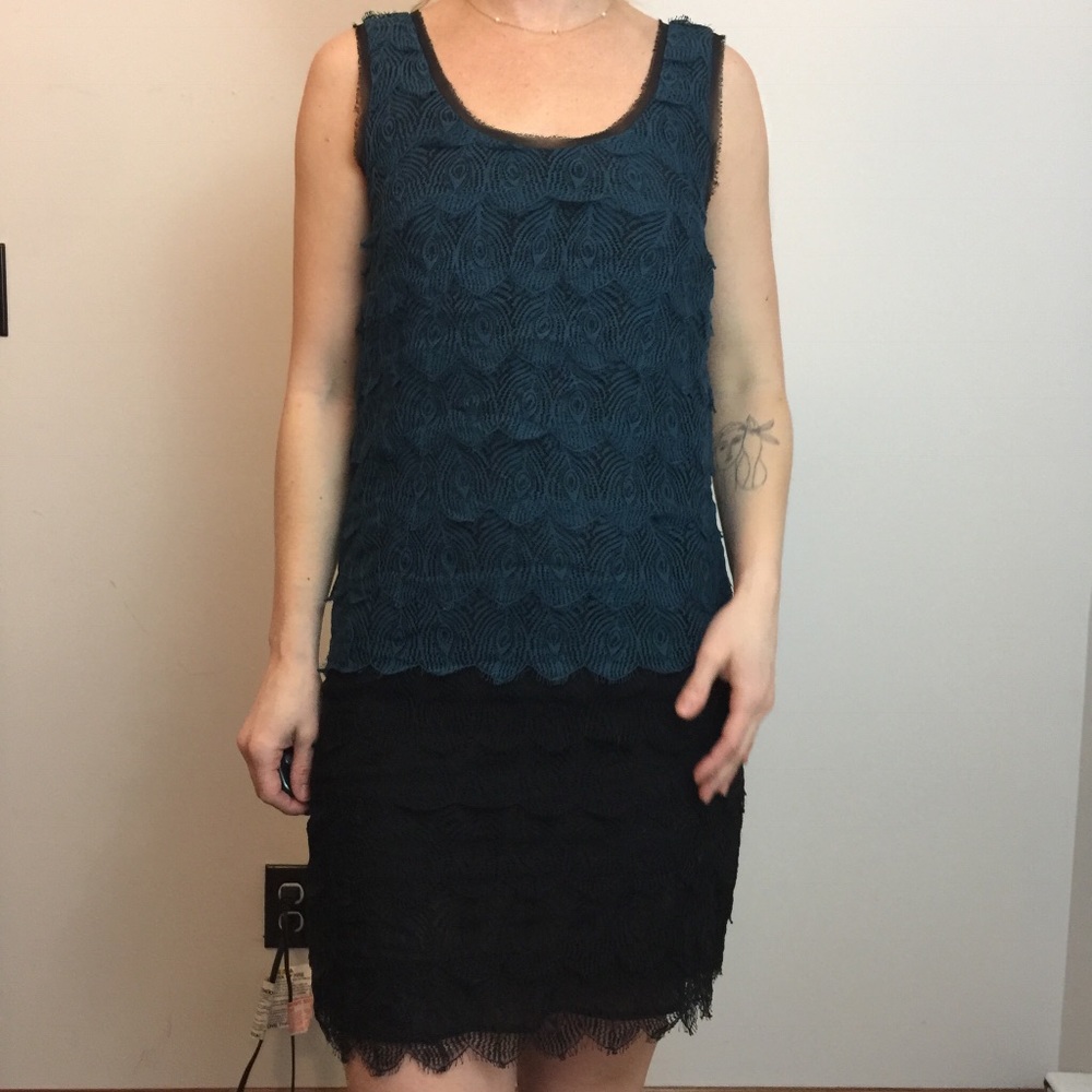 Broadway & Broome Madewell Lace Tier Summer Dress - Picture 1 of 8